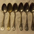 Set of 6 - 1893 World's Fair Demitasse Spoons (#24)