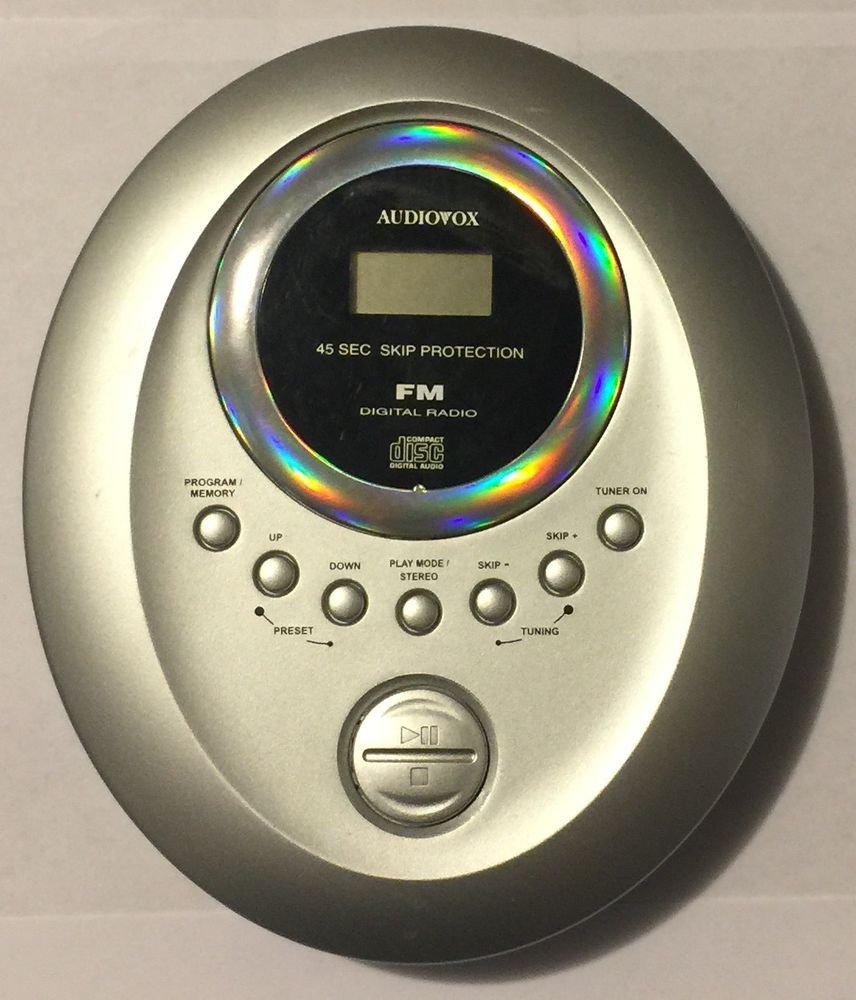 Audiovox DM8210-45 Personal Portable CD Player With FM Digital Radio 45 ...