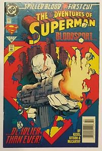 Adventures of Superman #507 Dec 1993 DC FN/VF Condition Spilled Blood First Cut