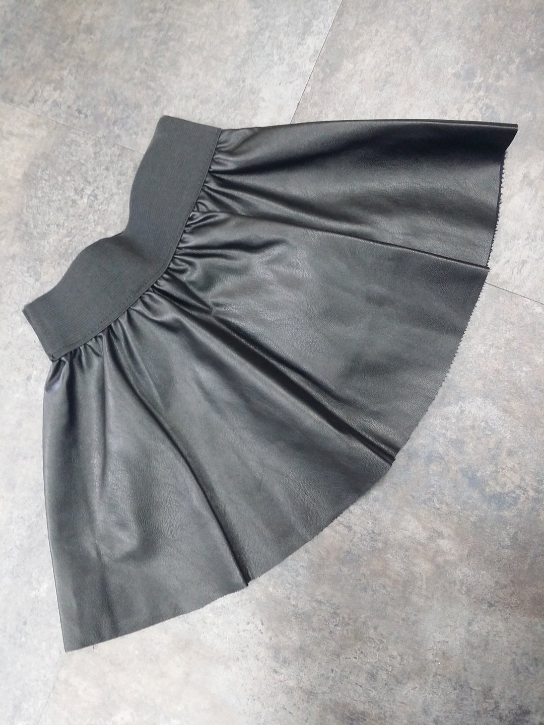 Faux Leather Skirt
