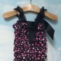 Black Heart Printed Romper