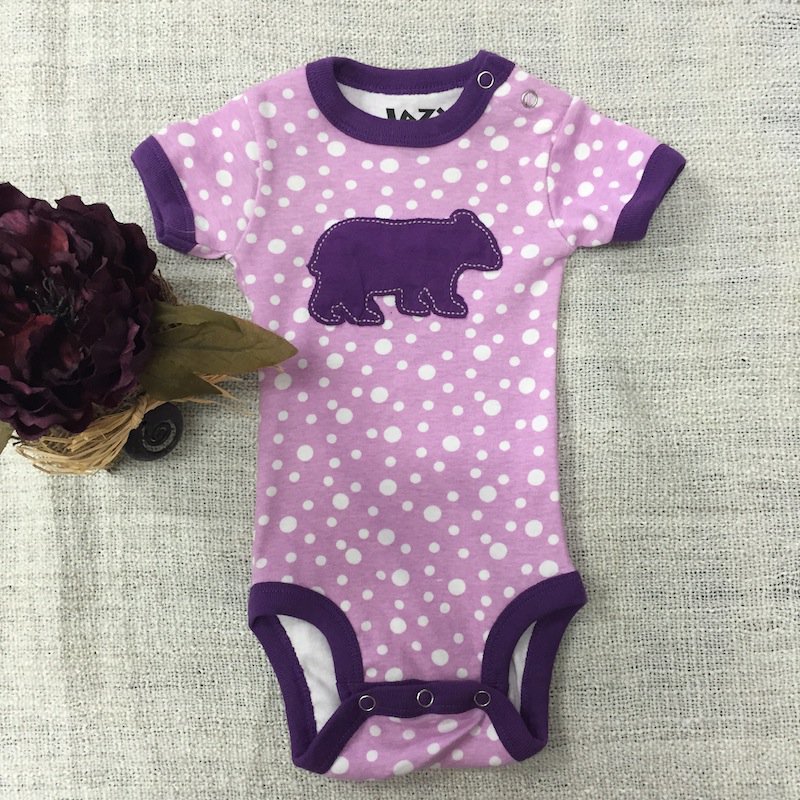 Purple Bear Bodysuit