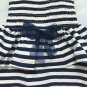 Striped Romper with Ruffles and bow