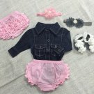 Denim Bodysuit size 0-3Months