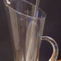 Cocktail Drink Mixing Crystal Pitcher with Stirrer Vintage