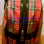 Picnic Set with Carrying Bag Aladdin Plaid Vintage