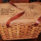 Keebler Advertising Picnic Basket with Leather Straps Vintage Keebler Advertising Picnic Basket with Leather Straps Vintage