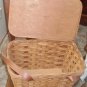 Keebler Advertising Picnic Basket with Leather Straps Vintage