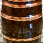 Musical, Glass, Barrel Style, Stein, Rotating Gent Turning to Music