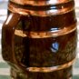 Musical, Glass, Barrel Style, Stein, Rotating Gent Turning to Music