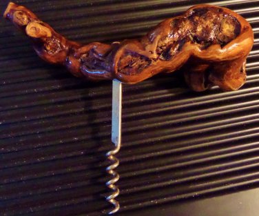 Burled Wood Corkscrew Germany Signed Bernkastel Vintage