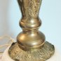 Solid Brass, Marble, Electric, Table Lamp, Vintage, Home Decor