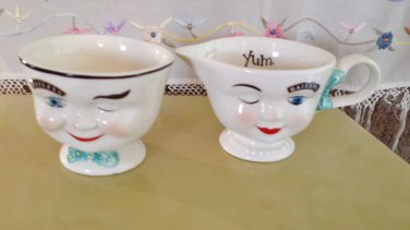 Yum Bailey Irish Cream Pitcher and Sugar Pot, Vintage
