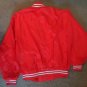 Coca Cola Chalkline Red and White Windbreaker Bomber Jacket