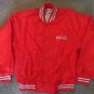 Coca Cola Chalkline Red and White Windbreaker Bomber Jacket