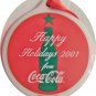 COCA COLA SANTA CLAUS CHRISTMAS ORNAMENT VINTAGE