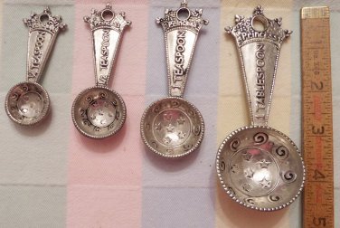 Princess Four Piece Metal Measuring Spoon Set