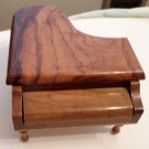Baby Grand Piano Wood Music Box, Trinket Box, Display