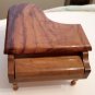 Baby Grand Piano Wood Music Box, Trinket Box, Display