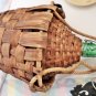 Large Glass Demijohn, Wicker Wrapped, Rope Carrying Hanging Handles