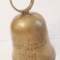 Brass Christmas Bell, Vintage, 1991