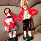 Pair Byers' Choice Christmas Carolers, Holiday Cheer, Christmas Celebration