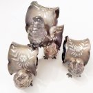 BIRD NAPKIN RINGS, METAL, VINTAGE NAPKIN HOLDERS