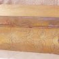 Cedar Lined Asian Metal Display Box, Cigar Box with Etchings, Vintage