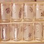 Hostess Silver Leaf Glassware, Eight Piece Set, Vintage