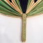 VINTAGE STRAW HANDHELD FAN