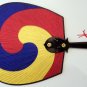 Decorative Handheld Fan, Vintage, Red, Yellow, Blue