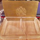 Two Section Glass Playing Card Holder Storage Two Section Glass Playing Card Holder Storage