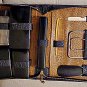 Grooming Toiletries, Twelve Piece Travel Set, Leather Case For Men
