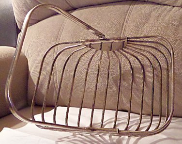 Godinger Silver Plate Basket, Fruit Basket, Eggs, Storage