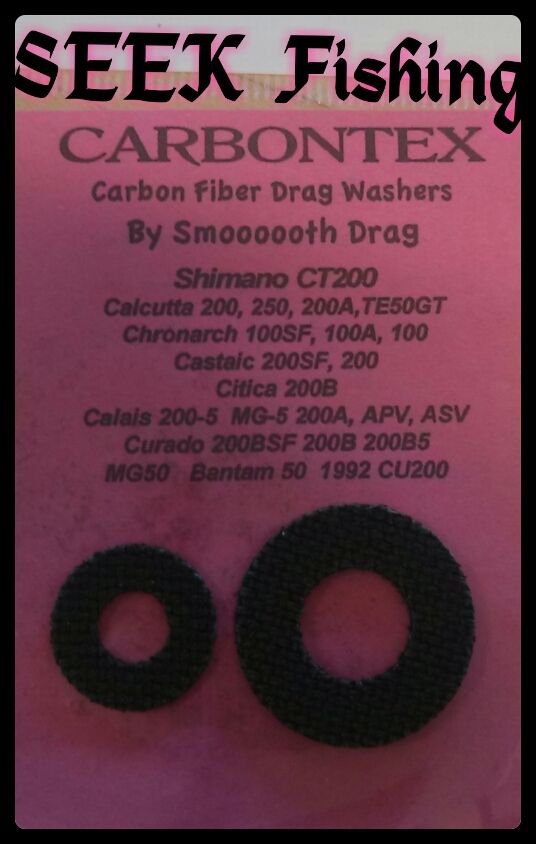 CARBONTEX Carbon Fiber Drag Washers Shimano CT200 Smooth Drag Washer