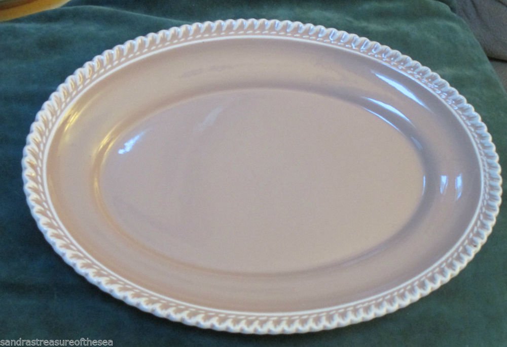 Harker Pottery Chesterton Platter Pink Cocoa 12 In Platter MidCentury