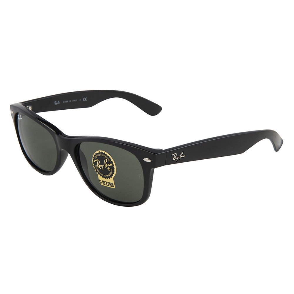 Ray Ban Sunglasses 2132 901L Black/ Green Lens Wayfarer 55mm 100% New ...