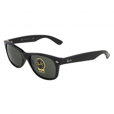Ray Ban Sunglasses 2132 901L Black/ Green Lens Wayfarer 55mm 100% New & Original