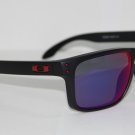 Oakley Sunglasses HOLBROOK 9102-36 55 MATTE BLACK / RED IRIDIUM MIRRORED NEW
