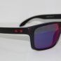 Oakley Sunglasses HOLBROOK 9102-36 55 MATTE BLACK / RED IRIDIUM MIRRORED NEW