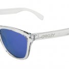 Oakley FROGSKINS Polished Clear Violet Iridium 9013 24-305 NEW & 100% ORIGINAL