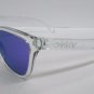 Oakley FROGSKINS Polished Clear Violet Iridium 9013 24-305 NEW & 100% ORIGINAL