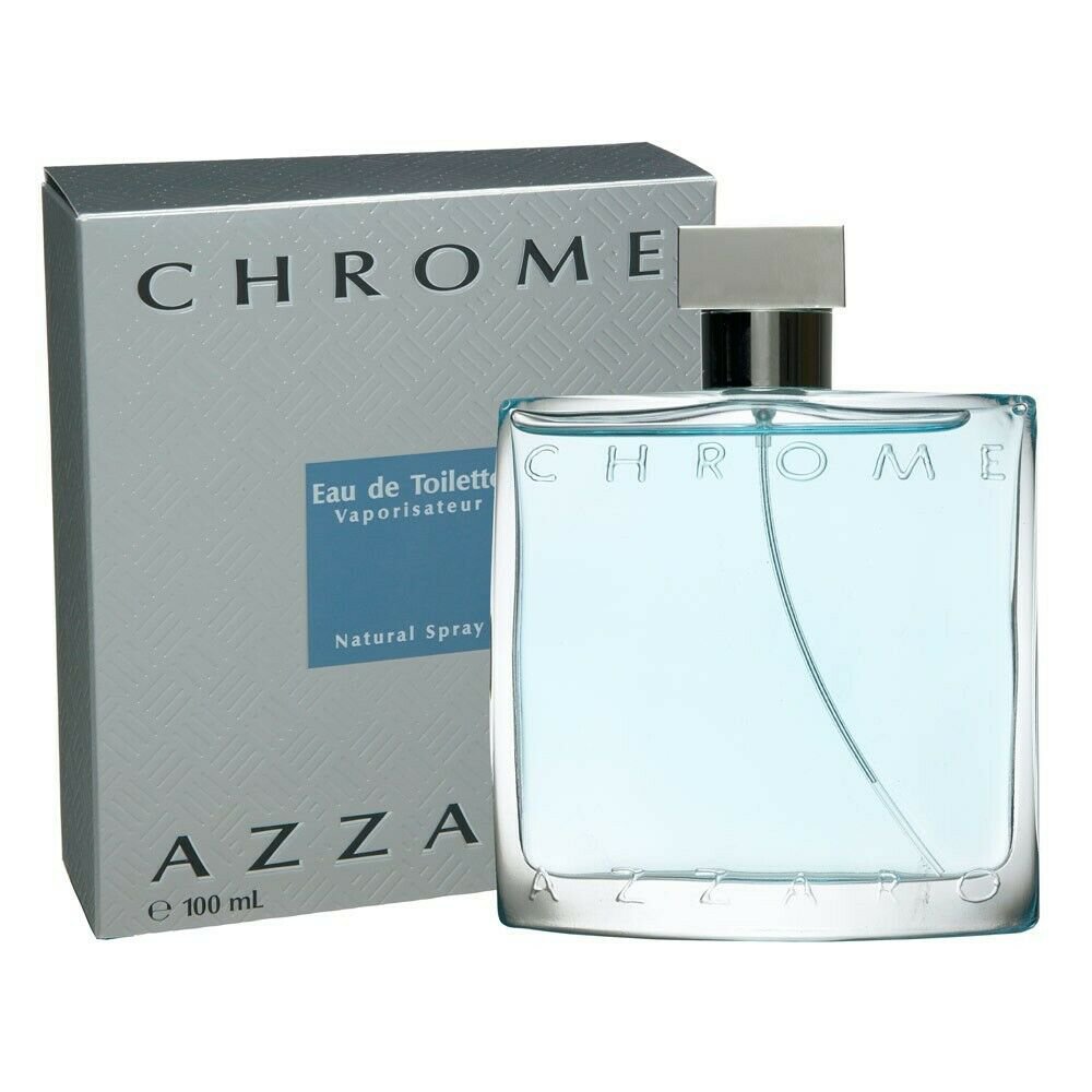 Azzaro Chrome Edt 100ml 3.4oz Eau de Toilette 100 Original New In Box & Sealed
