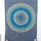 BSD326, Handmade blue base mandala tapestry wall hanging colorful