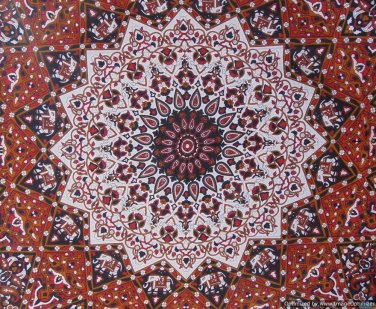 BSD270, Elephant Star Mandala Tapestry, Indian Wall hanging