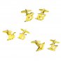Gold Plated Birthday Anniversary Age Number Cufflinks with Crystal Decoration