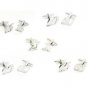 Rhodium Plated Birthday Anniversary Age Number Cufflinks with Crystal Decoration