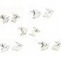 Rhodium Plated Birthday Anniversary Age Number Cufflinks with Crystal Decoration