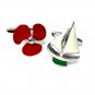 Sailors Cufflink Port Starboard Set - Sailing Nautical Cufflinks Yacht Propeller
