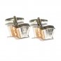 Accordian 2 Tone Cufflinks - Music Instrument Cufflinks - Great Gift Idea